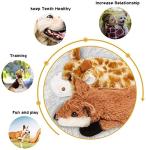 Nocciola Stuffless Squeaky Plush Dog Toys, 5-Pack