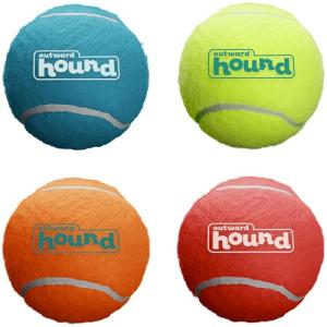Interactive Squeaker Tennis Balls for Dogs - 4 Pack