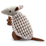 Hollypet Gray Plush Armadillo Dog Squeaky Toy