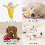 Nocciola 12 Pack Plush Squeaky Dog Toys