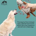 Hollypet Gray Plush Armadillo Dog Squeaky Toy