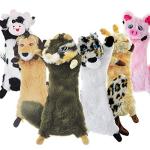 SHARLOVY 6-Pack No Stuffing Squeaky Dog Toys