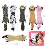SHARLOVY 6-Pack No Stuffing Squeaky Dog Toys