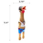 Charming Pet Squawkers Earl Squeaky Rubber Chicken Toy