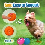 Soft Rubber Squeaky Dog Toys for Small Breeds