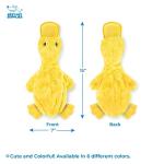 No Mess Plush Duck Dog Toy with Squeaker