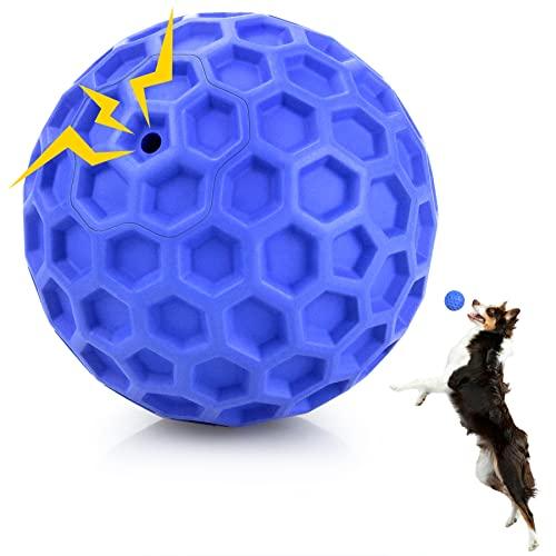 Indestructible Squeaky Dog Ball for Aggressive Chewers