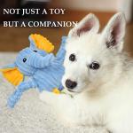 LECHONG 5 Pack Tough Squeaky Plush Dog Toys
