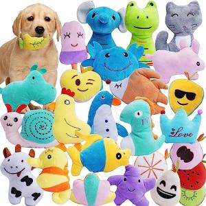 26-Pack Colorful Soft Squeaky Toys for Dogs