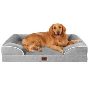 XL Orthopedic Waterproof Dog Bed with Memory Foam