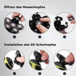 6D Rasierkopf für Pitbull Skull Shaver