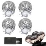 4 Ersatz-Scherköpfe für Skull Shaver Pitbull