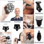 9D Elektrischer Glatzenrasierer für Herren, 6-in-1