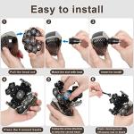 9D Elektrischer Glatzenrasierer für Herren, 6-in-1