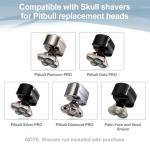 8 Ersatzklingen für Skull Shaver Pitbull Rasierer