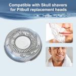 8 Ersatzklingen für Skull Shaver Pitbull Rasierer