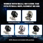 8 Ersatzklingen für Skull Shaver Pitbull Rasierer
