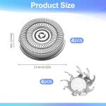 Ersatzklingen für Skull Shaver Pitbull (4 Stück)