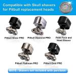Ersatzklingen für Skull Shaver Pitbull Gold/Platinum