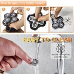 AUDOC Ersatzrasierköpfe für Skull Shaver Pitbull