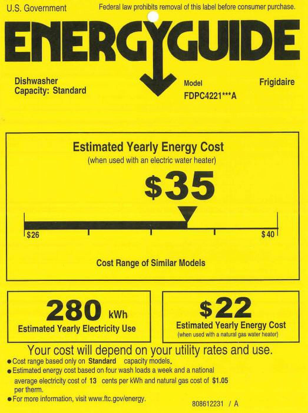 Frigidaire Built-In Dishwasher 24" with Stainless Steel
