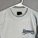 Vintage 80s Yesterday's Bar Restaurant Laurel Hardy T Shirt Adult Medium Gray