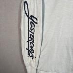 Vintage 80s Yesterday's Bar Restaurant Laurel Hardy T Shirt Adult Medium Gray