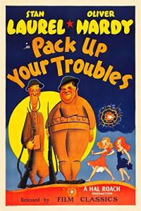 Posterazzi Pack Up Your Troubles From Left: Stan Laurel Oliver Hardy On 1940S Art 1932. Movie Masterprint Poster Print, (11 x 17)