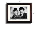 Generic Framed 8x10 Laurel and Hardy Autograph Promo Print - Ready to Hang
