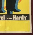 LAUREL AND HARDY POSTER ONE SHEET 1947 RE-RELEASES STOCK POSTER VERY RARE