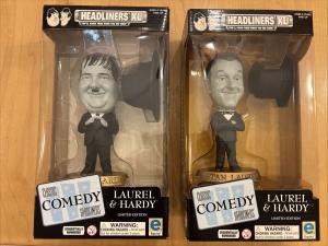 Laurel & Hardy 2pc lot Headliners XL Limited Edition Figures new in box comedy