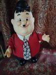 Vintage 1973 Laurel Hardy Talking Doll Oliver Hardy Vinyl Figure Berman Anderson