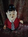 Vintage 1973 Laurel Hardy Talking Doll Oliver Hardy Vinyl Figure Berman Anderson