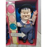 Vintage 1986 Laurel & Hardy 12" Stuffed Doll Figures w/ Original Box