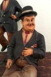 Laurel and Hardy Large Statues 16.5" Vintage Figures