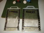 EARLY 1970'S DAKIN FIGURES OF LAUREL AND HARDY w BAGS AND TAGS, MINTY 