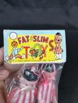 ✨Vintage Fat & Slim Laurel and Hardy Toy Figures NOS MIP Dime Store✨