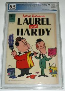 DELL 1962 LAUREL & HARDY #1 LARRY HARMONS PGX GRADED 6.5 FINE+ CLEAN OW/WP
