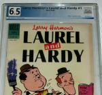 DELL 1962 LAUREL & HARDY #1 LARRY HARMONS PGX GRADED 6.5 FINE+ CLEAN OW/WP