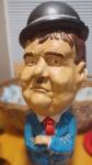 Vintage Laurel And Hardy Statues Carved Hand Painted