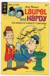 Laurel and Hardy Dell TV comic book 1967 signed voice Jim MacGeorge animation