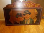 Laurel And Hardy Vintage Wooden Sign Wall Art 24"X35.5"  Oil On Wood *Rare*