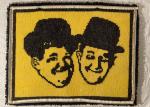 Laurel And Hardy Handmade Art Rug Wall Hanging One Of A Kind 1975