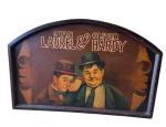 Laurel And Hardy Vintage Wooden Sign Wall Art 24"X35.5" 1940s Oil On Wood *Rare*