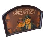 Laurel And Hardy Vintage Wooden Sign Wall Art 24"X35.5" 1940s Oil On Wood *Rare*