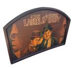 Laurel And Hardy Vintage Wooden Sign Wall Art 24"X35.5" 1940s Oil On Wood *Rare*
