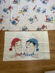 1972 Laurel & Hardy Sheet & Pillow Case