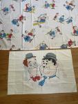 1972 Laurel & Hardy Sheet & Pillow Case