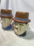 VINTAGE LAUREL & HARDY CERAMIC MUG CUP STEIN SET