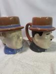 VINTAGE LAUREL & HARDY CERAMIC MUG CUP STEIN SET